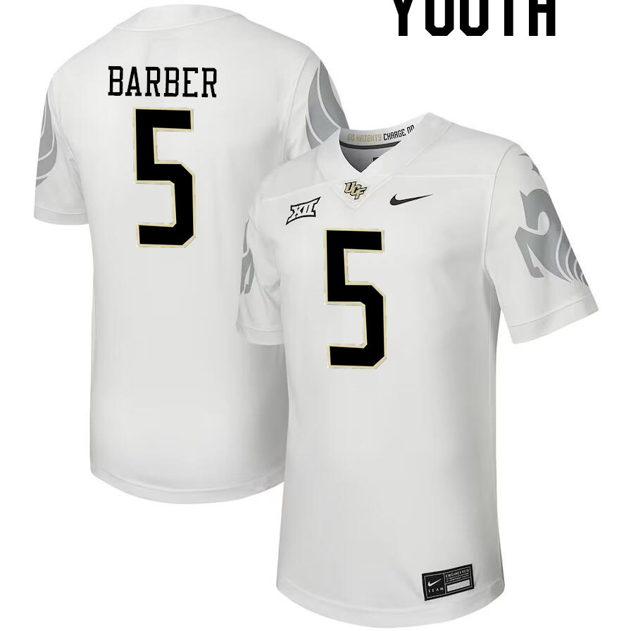 Youth #5 Ricky Barber UCF Knights Big 12 Conference College Football Jerseys Stitched-Black